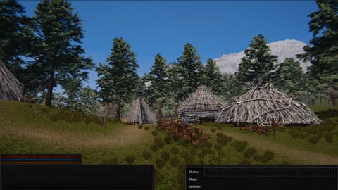 The same camp by torchlight